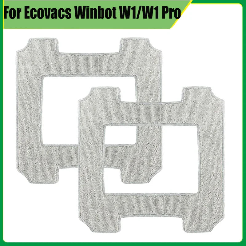 Washable Microfiber Mop Pads for Ecovacs Winbot W1/W1 Pro/W2/W2 Omni – Window Cleaning Robot Replacement Accessories
