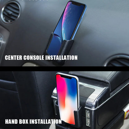 Multifunction Car Phone Mount - Lightweight, Portable Cell Phone Holder, Space-Saving Stand, Auto Interior Accessories