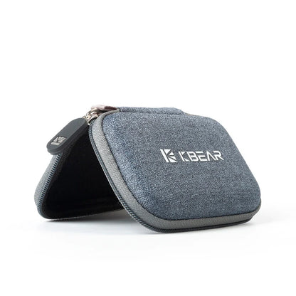 KBEAR High-End Fabric Earphone Case – Portable Storage Bag for TRI I3 Pro Headphones & IEM Accessories