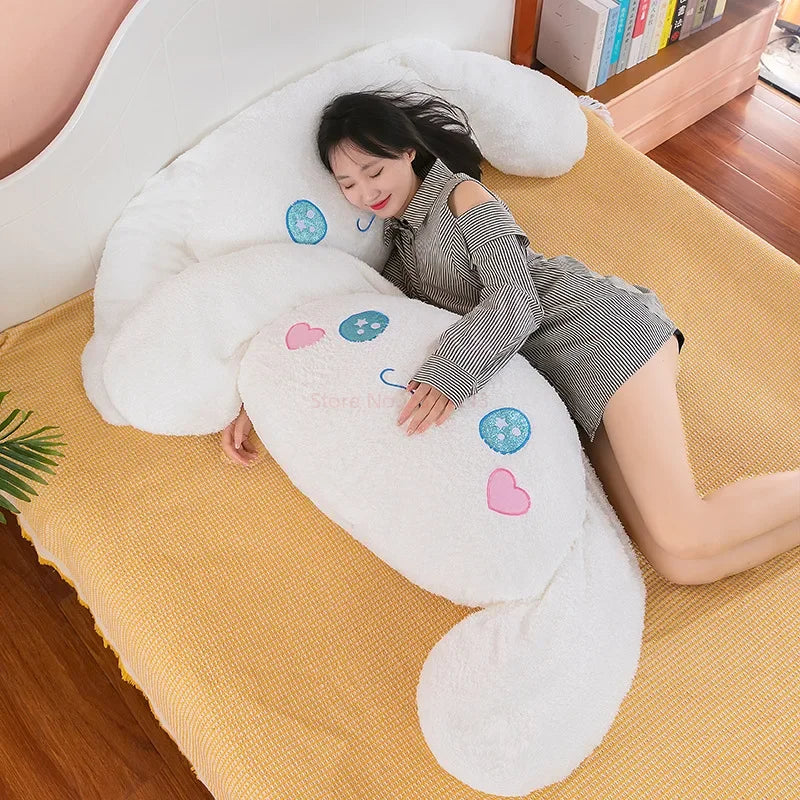 70 / 90 / 110 / 130cm cm Aoger Cinnamoroll Plush Doll – Kawaii Cartoon Stuffed Toy, Car Headrest Pillow & Back Cushion, Birthday Gift