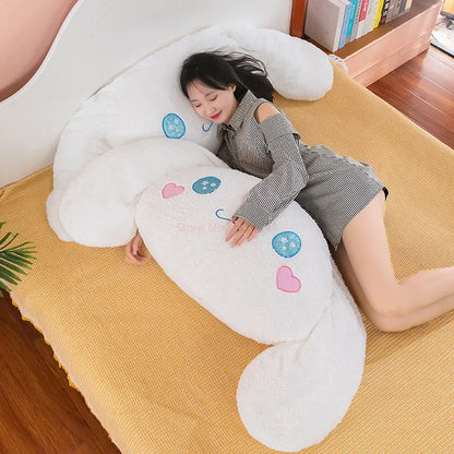 70 / 90 / 110 / 130cm cm Aoger Cinnamoroll Plush Doll – Kawaii Cartoon Stuffed Toy, Car Headrest Pillow & Back Cushion, Birthday Gift