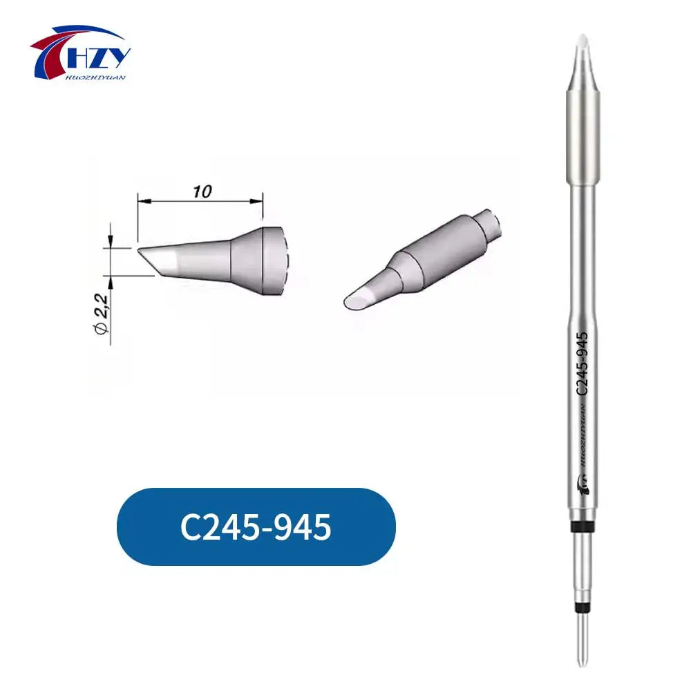 HZY C245 Series Soldering Iron Tips Set – I/IS/K/SK/939/945/966 Universal T245 Compatible Tips for Phone Repair & Soldering Stations