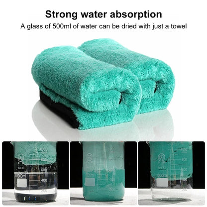 Portable 1200GSM Super Soft Microfiber Car Drying Towel – Ultra Absorbent Premium Wash Cloth