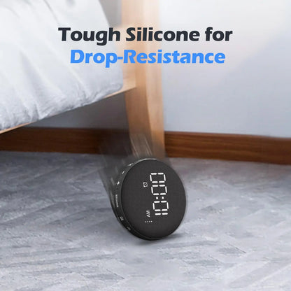 Awakening Vibrating Alarm Clock – Loud Bed Shaker for Heavy Sleepers & Hearing Impaired, Wireless Magnetic Charging