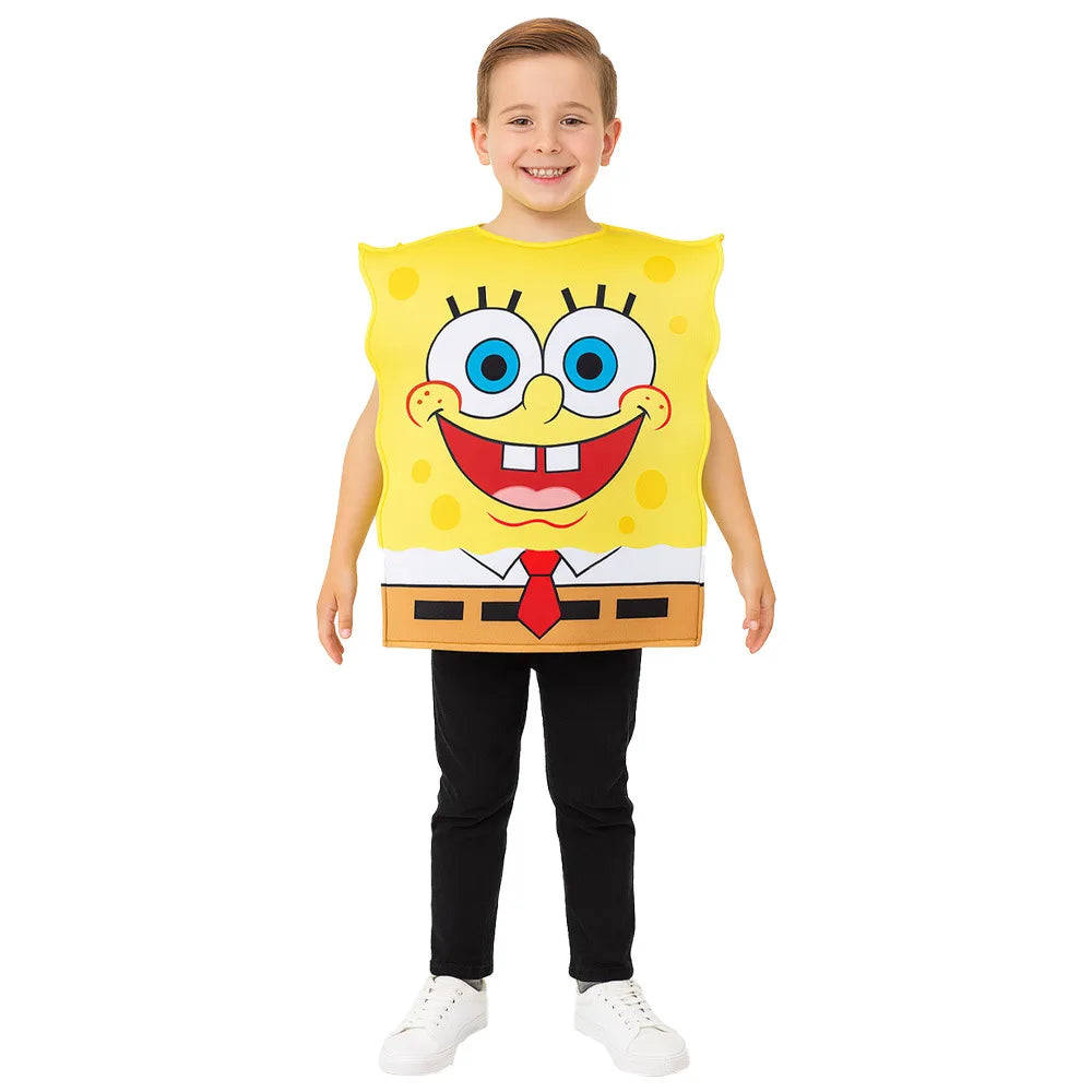 Patrick Star Costume - SpongeBob Cartoon Cosplay Jumpsuit for Halloween Carnival & Party Dress-Up