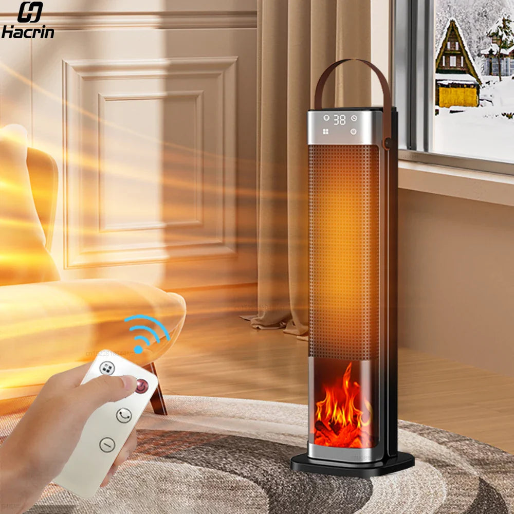 2000W Electric Space Heater – Portable PTC Fan Heater with Remote Control for Home, Office & Hot Air Blower