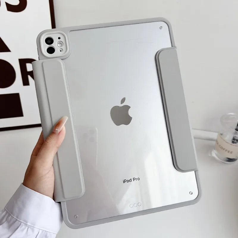 Magnetic Removable Case for iPad Air & Pro (11", 12.9", 9.7", 10.2") – Compatible with iPad 6th-10th Gen