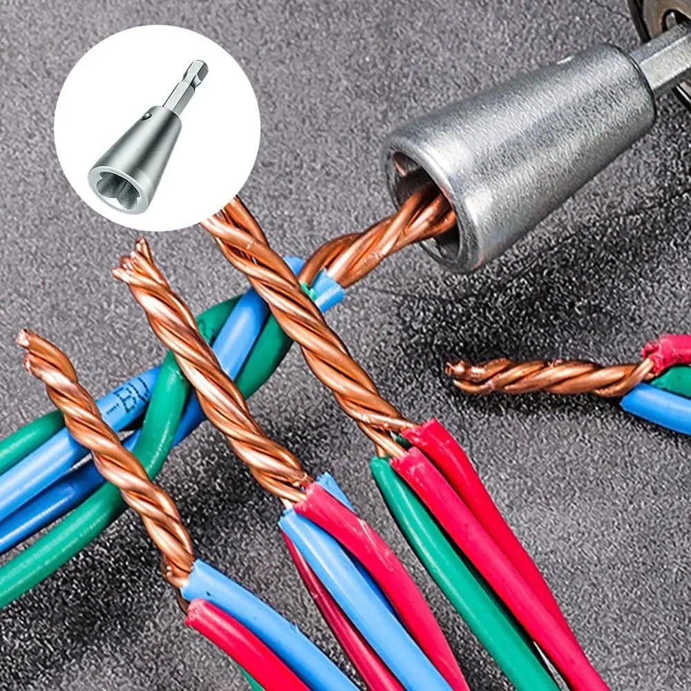 Electric Wire Twisting Tool for Power Drill — Multi-Tool Connector Twister for Electricians