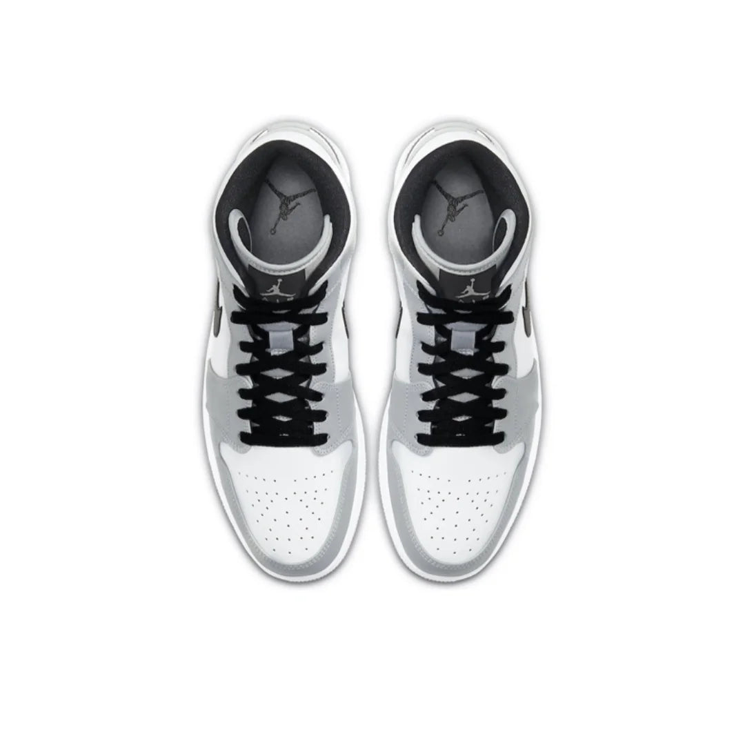 Nike Air Jordan 1 Mid – Original Retro Basketball Sneakers for Men | Classic Black & Red Colorway
