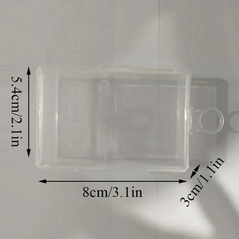 Mini Rectangular Plastic Storage Box – Translucent, Dustproof Jewelry & Small Item Container