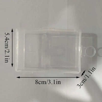 Mini Rectangular Plastic Storage Box – Translucent, Dustproof Jewelry & Small Item Container