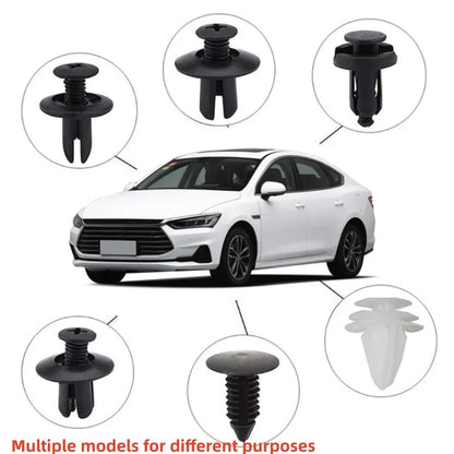 100pcs Auto Fastener Clip Kit | Fender Rivet Clips | Car Body Push Retainer Pin | Bumper Door Trim Panel Retainer Car Clips