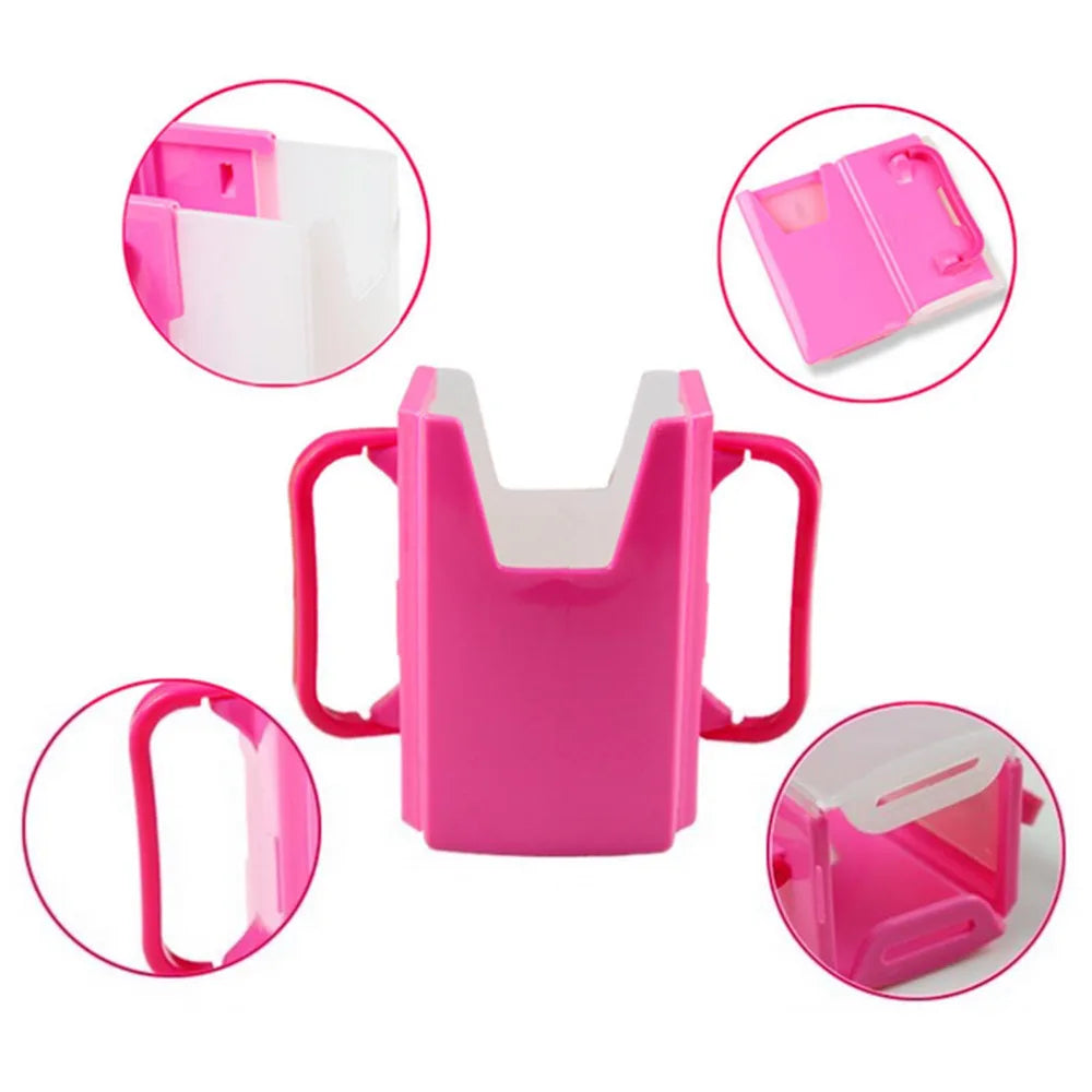 Adjustable Toddler Juice & Milk Box Holder with Handles - Safe and Practical Self-Help Drinking Cup for Baby and Kids