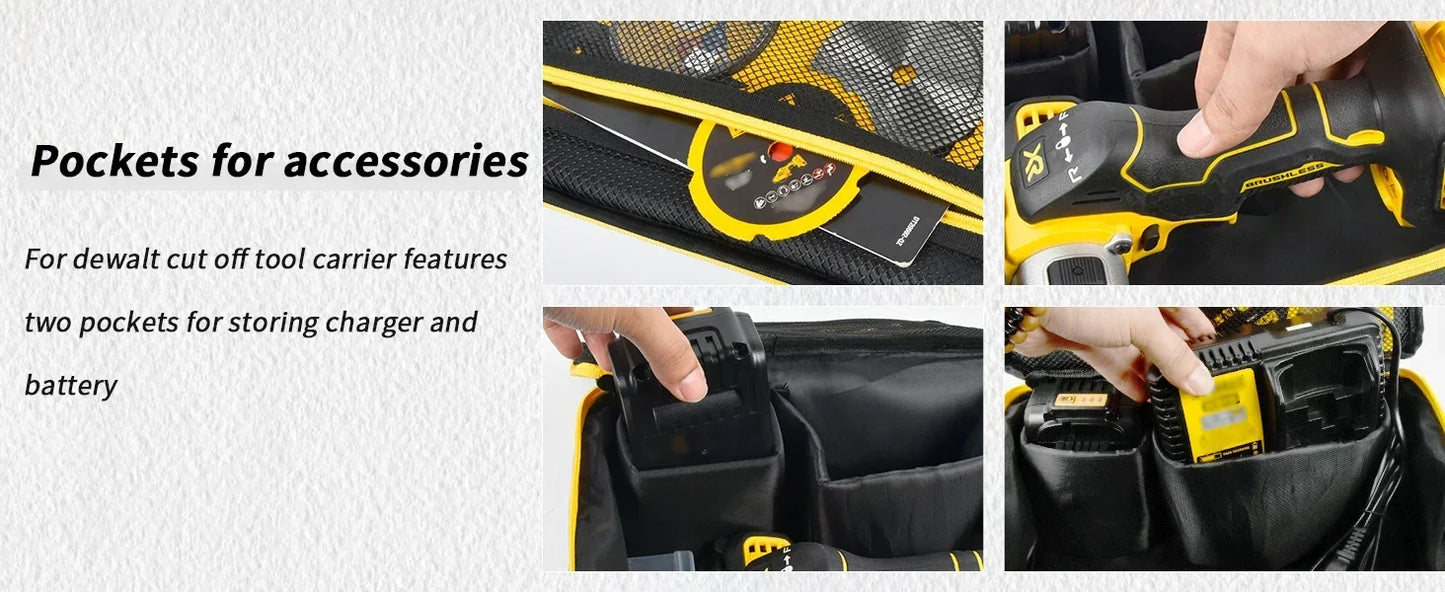 Storage Bag Only for DEWALT 20V MAX 3-in-1 Brushless Cut Off Tool – Carrying Organizer Holder