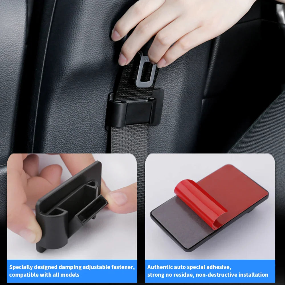Car Seat Belt Limiter Buckle Stopper: Safety Belt Adjusting Clip with Non-Slip Spacing Limit Device - Fixed Buckle Accessories