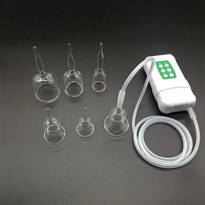 E-Cup Vacuum Suction Breast Enlargement & Body Massage Device, Multi-Function Cupping System for Neck, Back, Butt Lift & Nipple Care