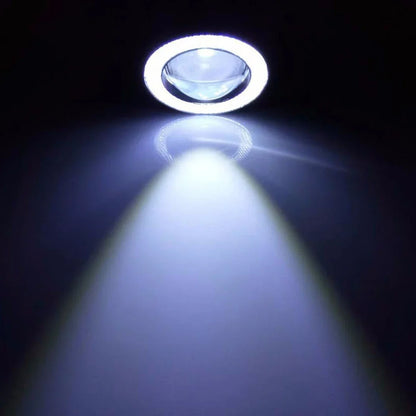 2.5 Inch Angel Eyes Halo Ring - 12V LED Fog Light Headlight Bulb & COB DRL for Car Modification