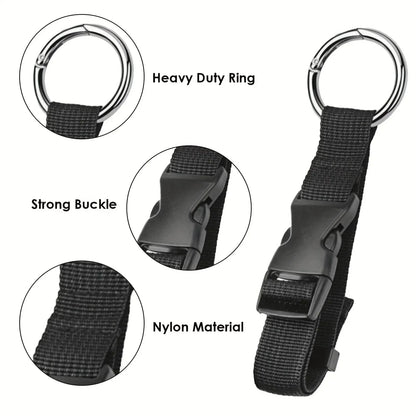 Convenient Travel Luggage Fixed Strap with Release Buckle - Portable Add-A-Bag Belt for Backpacks, Jackets, and More