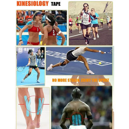 5M Athletic Kinesiology Tape - Elastoplast Sport Recovery Strapping, Waterproof Muscle Pain Relief Bandage for Gym, Tennis