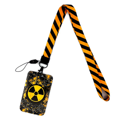 Vintage Tape ID Card Holder with Hanging Rope – Mobile Phone & Chest Card Lanyard