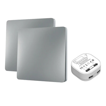 RF433 Frameless Large Panel Self-Powered Wireless Switch – Battery-Free Waterproof Outdoor Kinetic Light Control