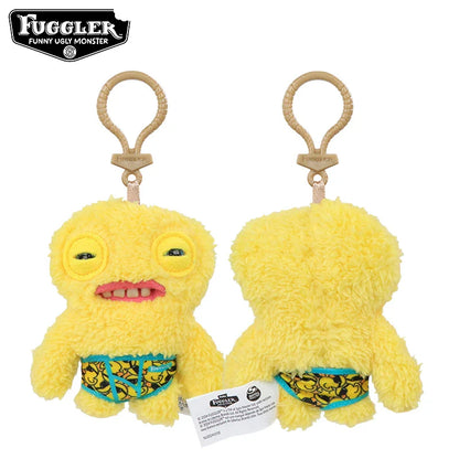 Original Fuggler Tooth Monster Keychain – Cute Wide-Eyed Plush Toy, Funny Ugly Monster Doll Pendant Gift
