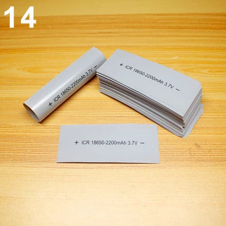 100pcs 18650 Lithium Battery Heat Shrink Wrap PVC Sleeves – Insulation Packaging Film for Battery Protection