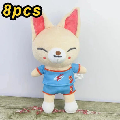 20cm Kawaii Skzoo Plush Toy Set – 8pcs Cartoon Stuffed Animals for Kids, Room Decor & Gifts