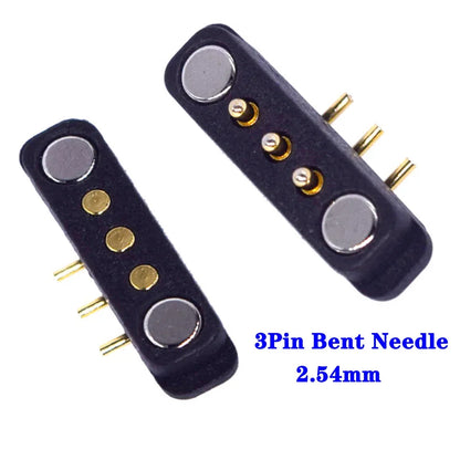 Magnetic Pogo Pin Connector - 2-10 Pin Spring Loaded Male Female DC Power Socket with 2.54/4.0/2.8mm Pitch