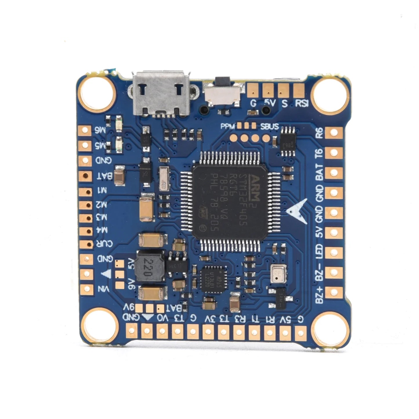 F405/F405HD & F7/F722 Flight Controller Stack with F4 V3S Plus FC + 60A 4-in-1 BLHeli_S ESC – 30.5×30.5mm for RC FPV Racing Drone