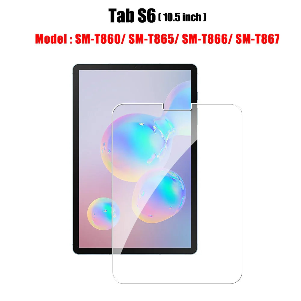 Tempered Glass Screen Protector for Samsung Galaxy Tab – Fits S6 Lite, S7 FE, S8/S8+, S9/S9 FE, S9+, S10, S11, A8, A9 Plus, 12.4" Tablets