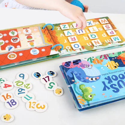 Montessori Baby Busy Book – My First Quiet Book, Early Learning Toy & Matching Game for Toddlers (2-3 Years)