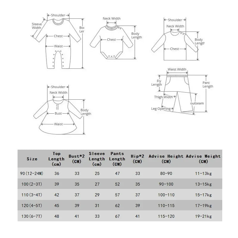 2PCS Kids Clothes Set for 1-7Y - Solid Cotton Pullover Sweatshirt & Pants, Long Sleeve Autumn Outfits for Boys & Girls