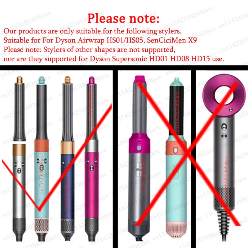 Hair Styler Nozzle for Dyson Airwrap HS01/HS05 – Multi Hair Curler & Smoothing Brush Accessory