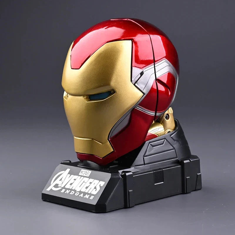 Marvel Iron Man Head Shaped Action Figure – Deformable Toy with Spider-Man Joints, Mobile Model Doll for Kids’ Educational Play