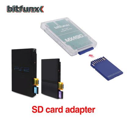 Bitfunx MX4SIO SIO2SD Adapter – MicroSD Game Card Reader for PS2 Sony PlayStation 2 Consoles