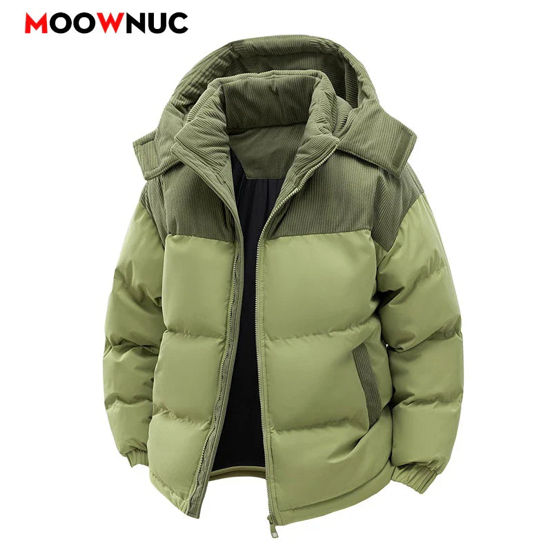 Men’s Windbreaker Winter Parka – Casual Streetwear Autumn Coat, Warm Windproof Outdoor Jacket