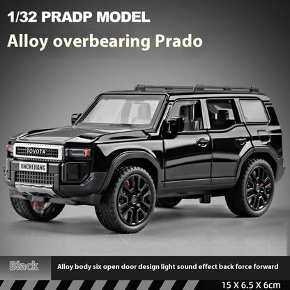 1:32 Toyota Prado Land Cruiser Alloy Diecast Model Car – Off-Road Toy for Kids & Collectible Gift