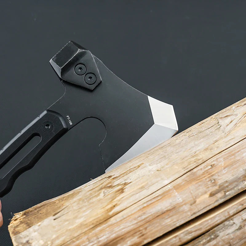 HX OUTDOORS Mercenary Full Tang Camping Axe – Tactical Hatchet, Multifunctional Hunting Tool & Tomahawk Hammer
