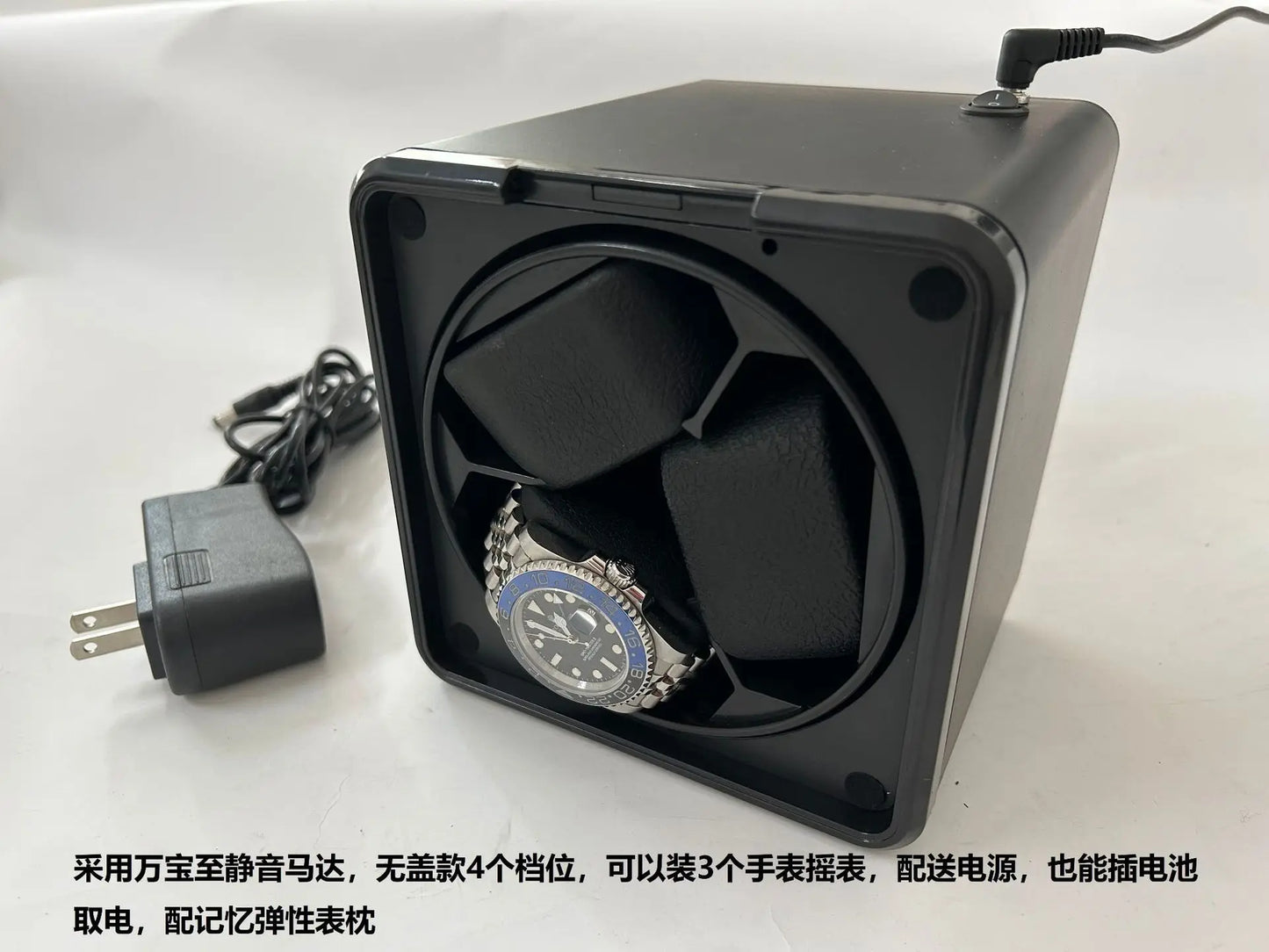 Vertical Watch Winder Box – Silent Motor, Automatic Rotator, Mechanical Watch Display & Organizer