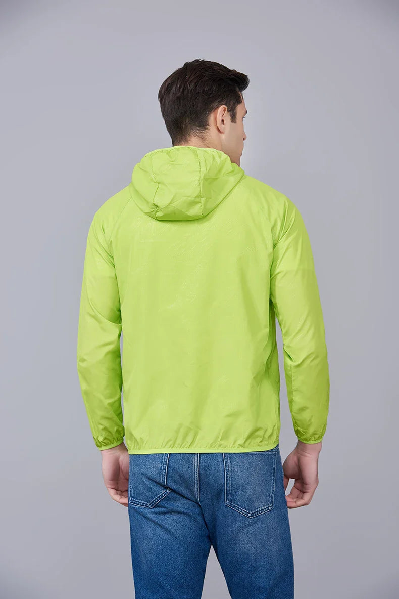LNGXO Unisex Waterproof Hiking Jacket – Quick Dry Camping Windbreaker, Trekking, Fishing, Anti-UV Rain Coat for Men & Women
