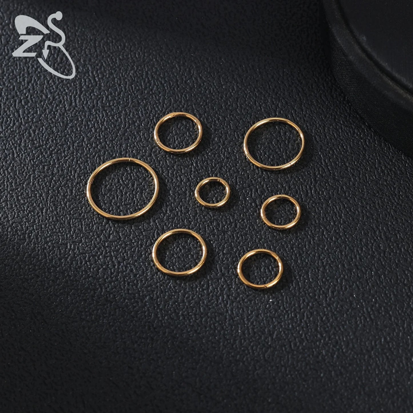 ZS G23 Titanium Steel Nose Ring – Round Septum & Cartilage Piercing Jewelry for Men & Women (20G/18G/16G, 6–14mm)