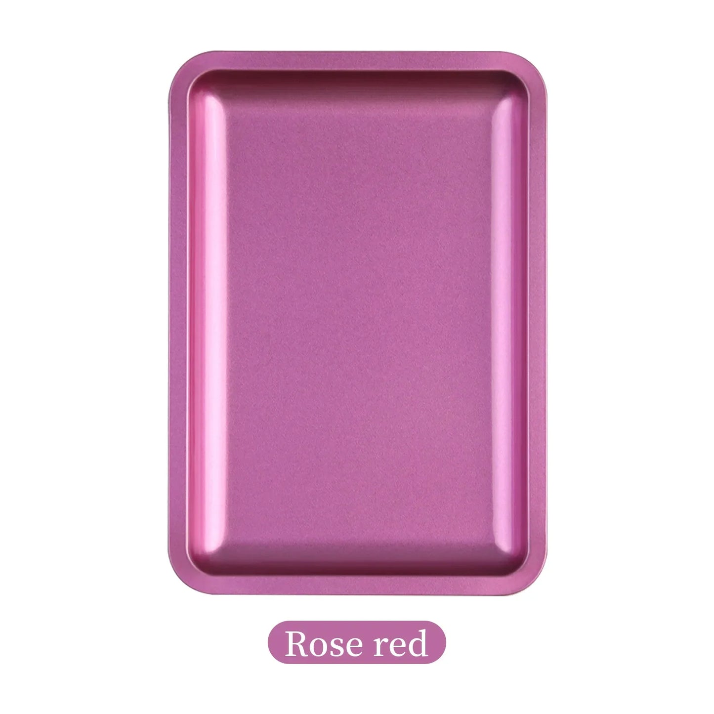 Square Stainless Steel Cosmetic Storage Tray – Nail Art Manicure Plate for Tools & False Nails