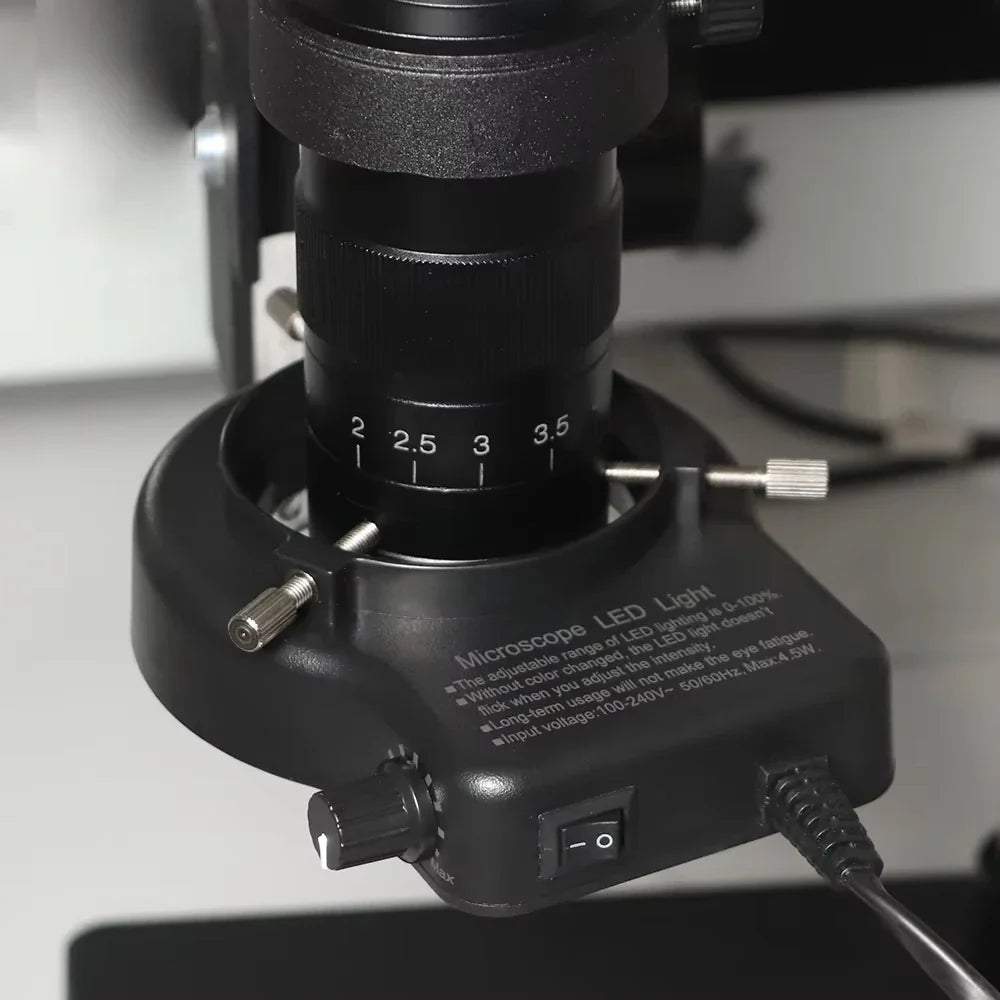 1-150X Zoom Lens Digital Microscope – 4K 48MP HD Industrial Camera with HDMI & Type C for Electronics Soldering