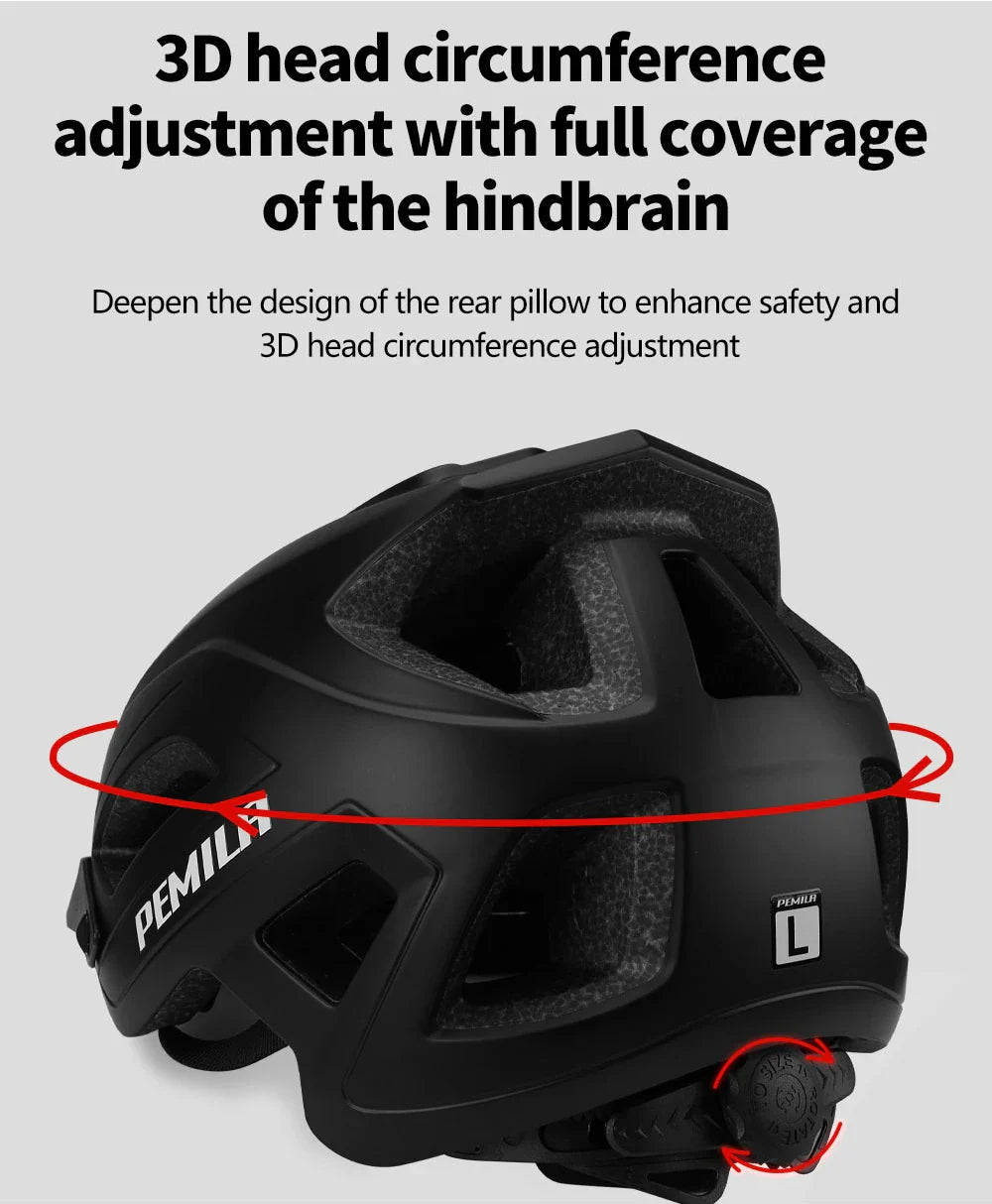 Ultralight Cycling Helmet for Road & MTB, Integrally-Molded Bike Safety Cap, Racing Bicycle Gear for Men & Women