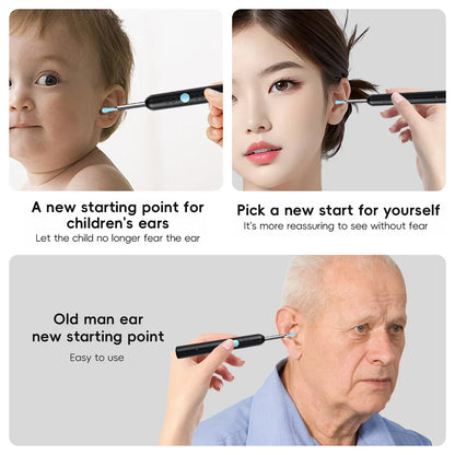 Smart Visual Ear Cleaner Set with 1080P Camera – WiFi Ear Wax Removal Tool with HD LED Lights & Earpick Endoscope