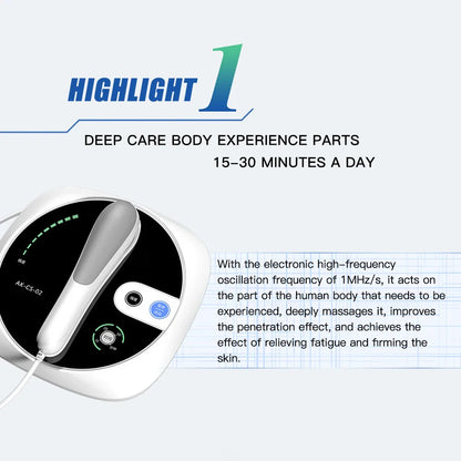 Ultrasound Physiotherapy Massage Device – 1MHz Ultrasonic Instrument for Muscle & Joint Pain Relief, Drug-Free Therapy