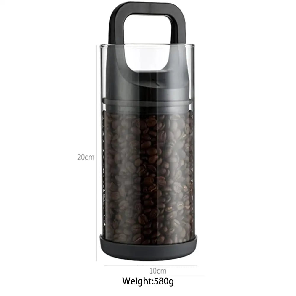 Clear Coffee Container | Vented and Vacuum-Sealed Beans Storage | Moisture-Proof Fresh Keeping Tank