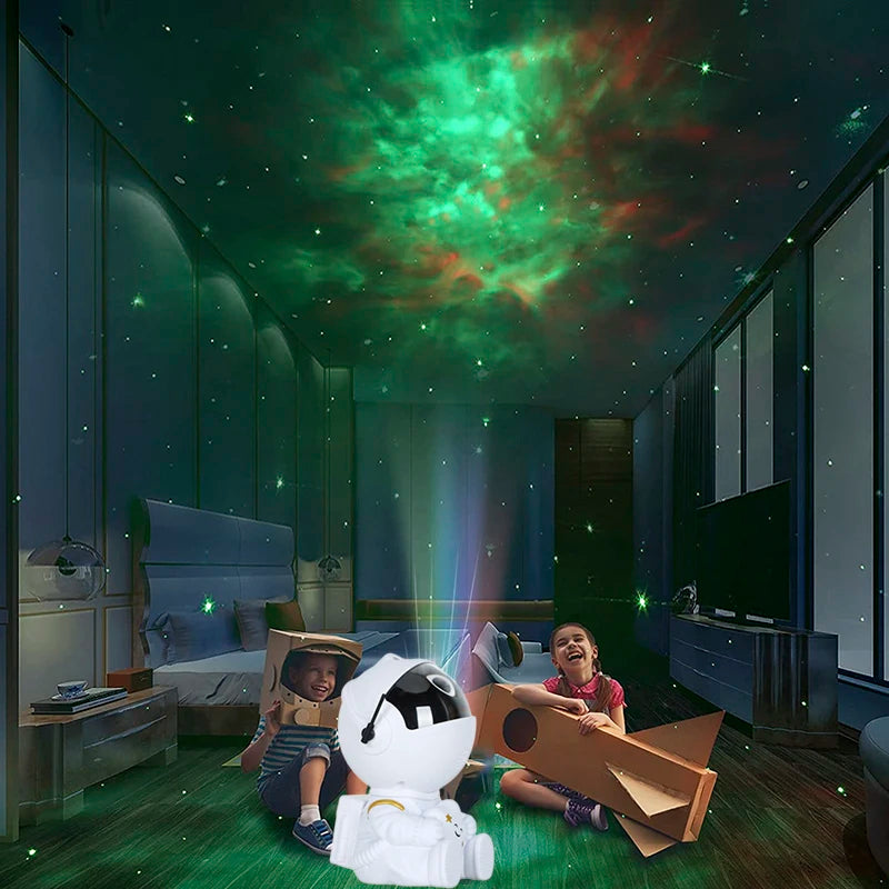 Galaxy Star Projector LED Night Light: Astronaut Lamp for Bedroom Decoration - Home Decorative Children's Gift, Starry Sky Projection