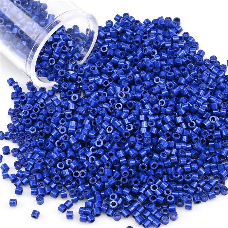 11/0 Mini Glass Beads – 2000PCS Small Cylindrical Beads for DIY Jewelry Making, Necklaces & Bracelets, 10g/Pack